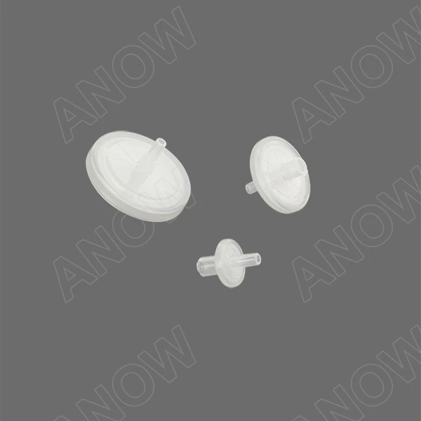 Syringe filter 25mm Diameter with 0.22um PTFE Membrane Filter From Anow Brand