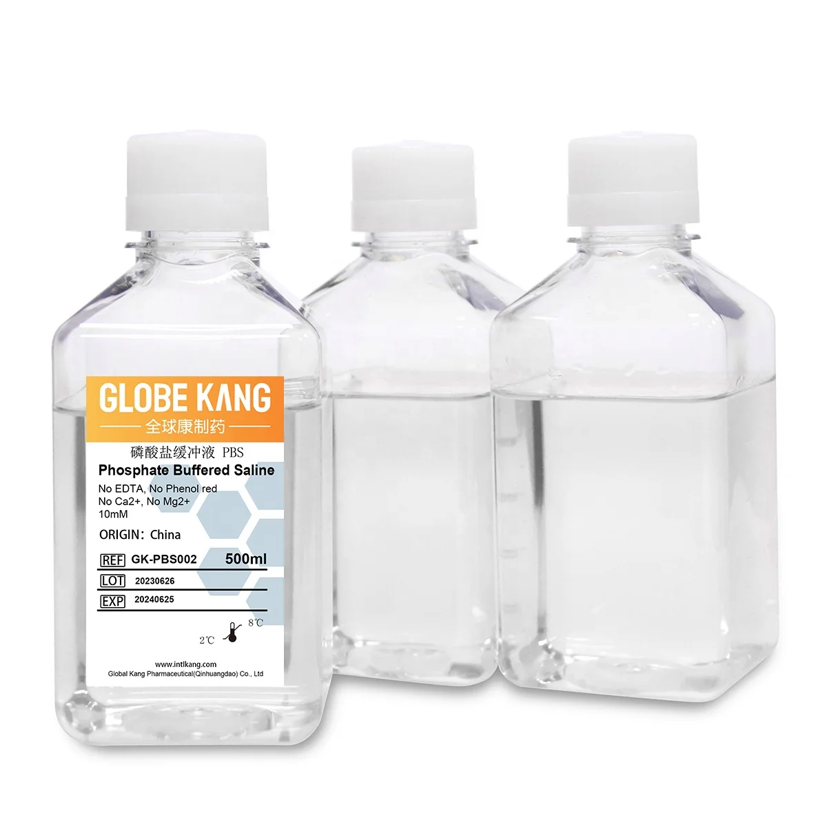 10x PBS concentrated Phosphate Buffered Saline solution for microbiology culture media