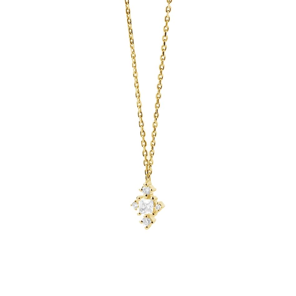 new trends 925 sterling silver 14k 18k gold vermeil spark cubic zirconia cross pendant necklaces