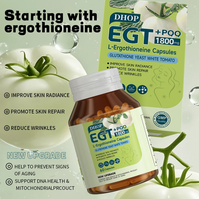 DHOP PQQ L-Ergothioneine capsule Energy Cognition Brain Nootropic Ergothioneine Capsules Vitamins Genre