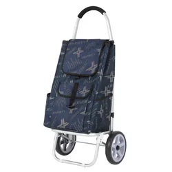 Custom design foldable wheel trolley shopping bag wholesale durable heavy duty detachable shopping trolley bag cart
