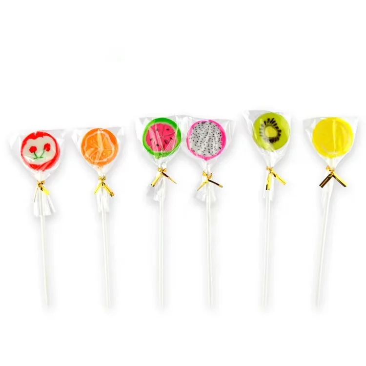 Hot selling lollipop wholesale candy Sweet lollipop healthy fruit drop 10g