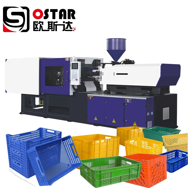 Fast speed 550t 5500kn plastic injection machine making machinery for storage box fruit vegetable crate