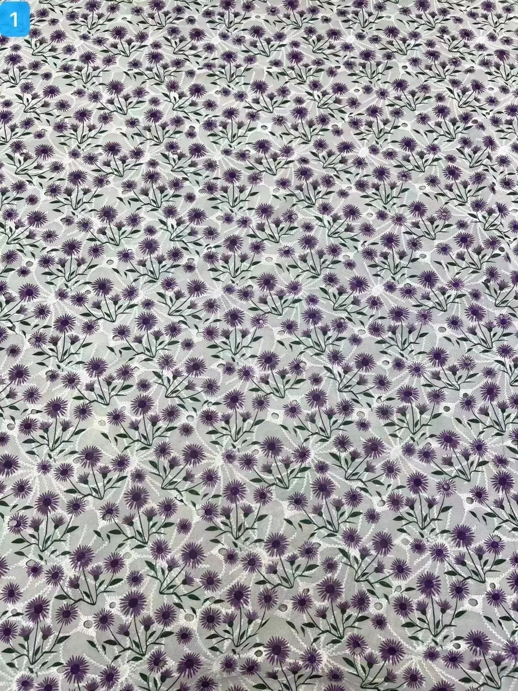 New chiffon printed embroidered fabric flower dress lace embroidered curtain fabric