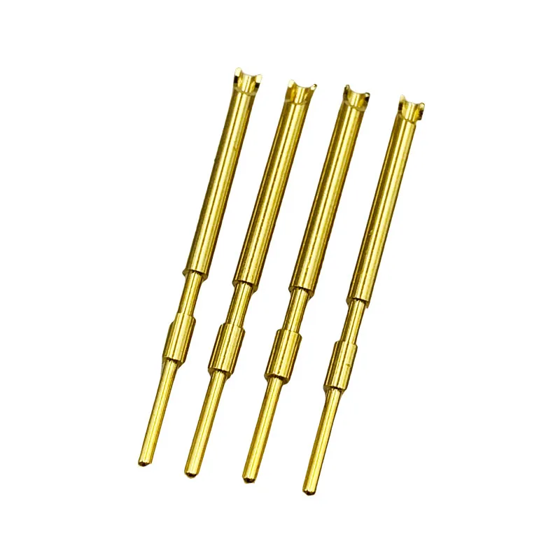 Контактные контактные штифты разъема 1,0 мм, прямые продажи с завода, твердая игла с внутренним диаметром, латунь