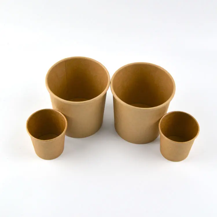 Hot Selling Disposable Take Away Lunch Box Kraft Snack Paper Bowl