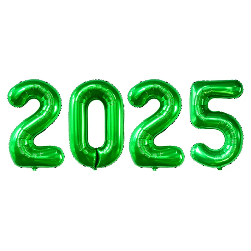 16 Inch 2025 Balloons Number 2025 Foil Balloons for New Years Eve Party Supplies Anniversary Party Home Office Decoration