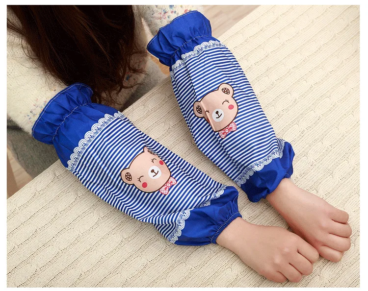 Over sleeves For Kitchen Accessories Useful Things Apron Accessories Cartoon Kids Sleeves Hygienic Cleaning