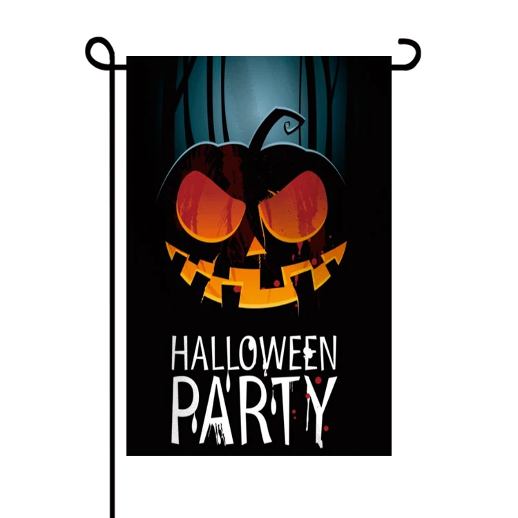Sublimation Printing Blank 12x18ft Double Sided Outdoor Decoration Garden Flag Halloween Outdoor Yard Decoration Garden Flags