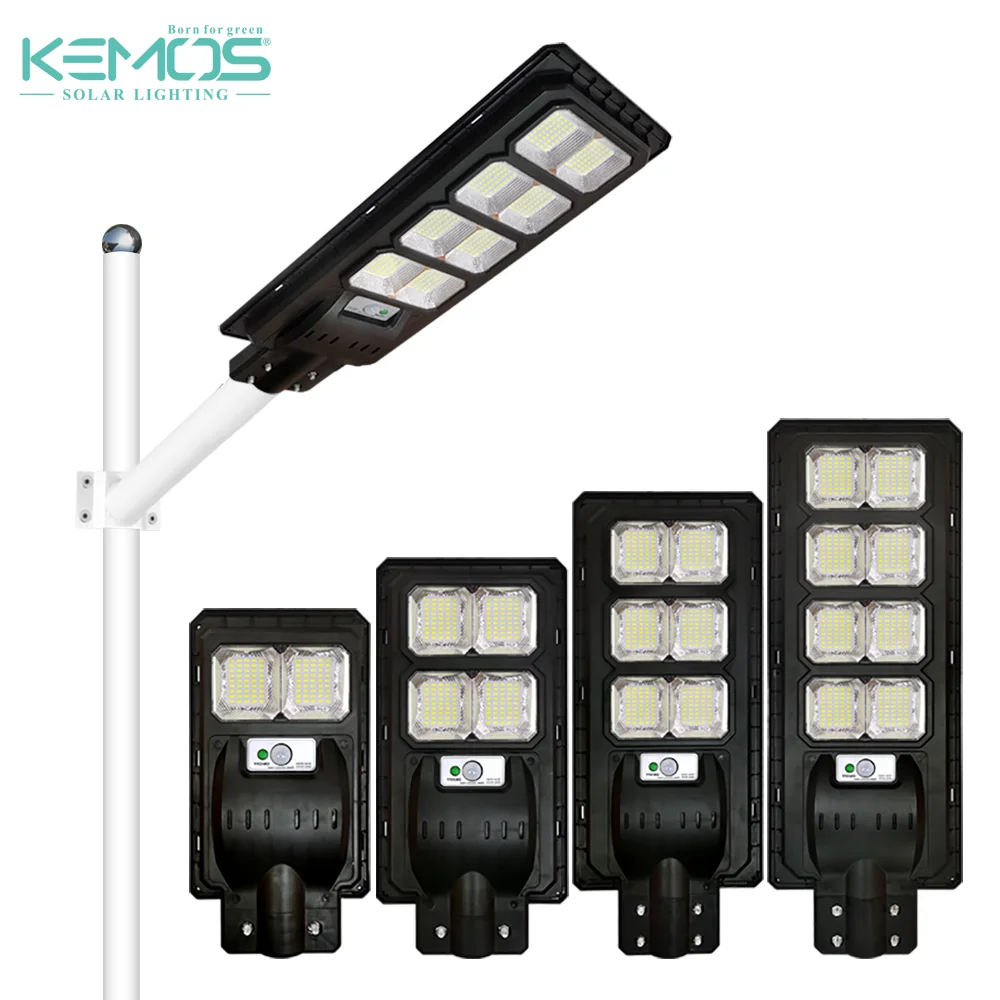 
KEMOS Integrated Streetlight Road Lamp 30w 60w 90w 120w Outdoor All In One LED Solar Street Light 