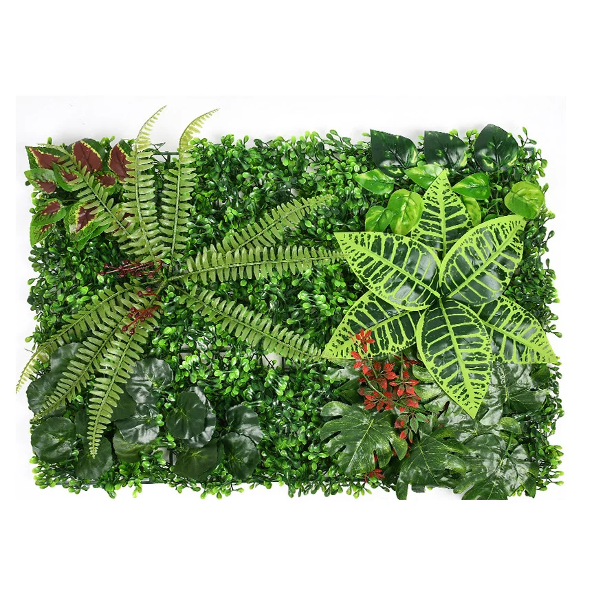 Artificial Green Grass Boxwood Hedge Faux Artificial Plant Grass Wall