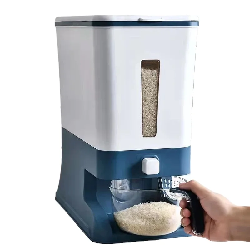 12Kg Rice Storage Box Decimeter Grain Storage Container Cereal Cans Pet Food Container Kitchen Storage Box