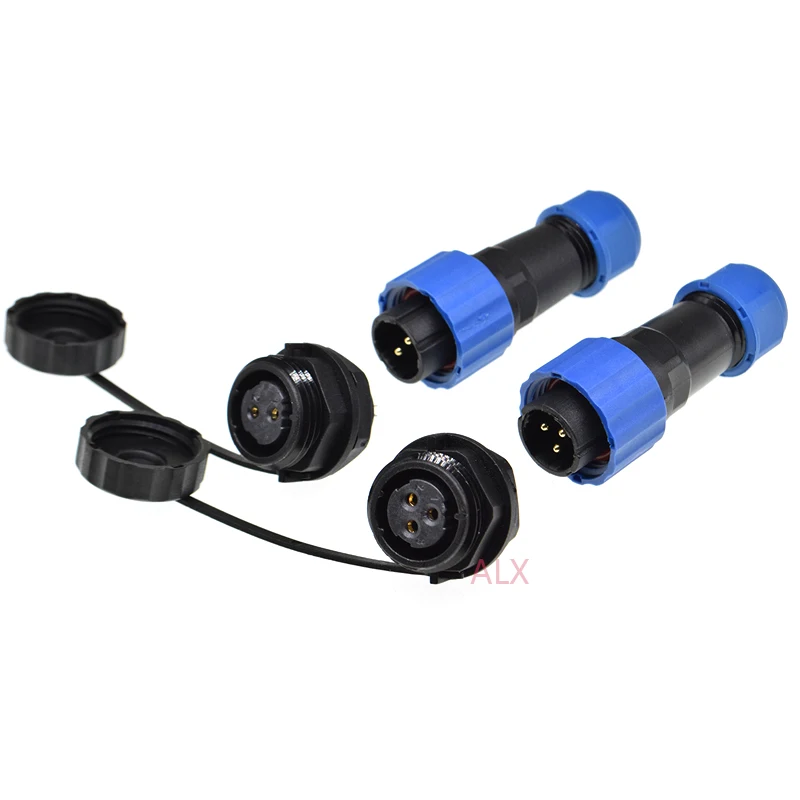 SP16 IP68 waterproof connector male plug & female socket 2/3/4/5/6/7/8/9 pin panel Mount wire cable connector aviation plug