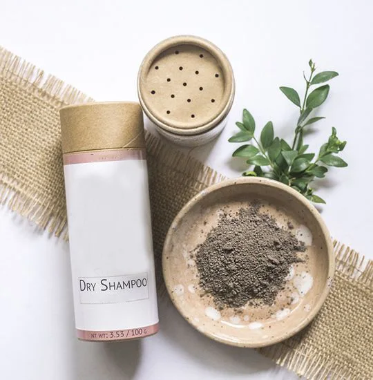 Custom Cardboard Containers Organic Dry Hair Shampoo Powder Packaging Paper Tube Jars With Sifter