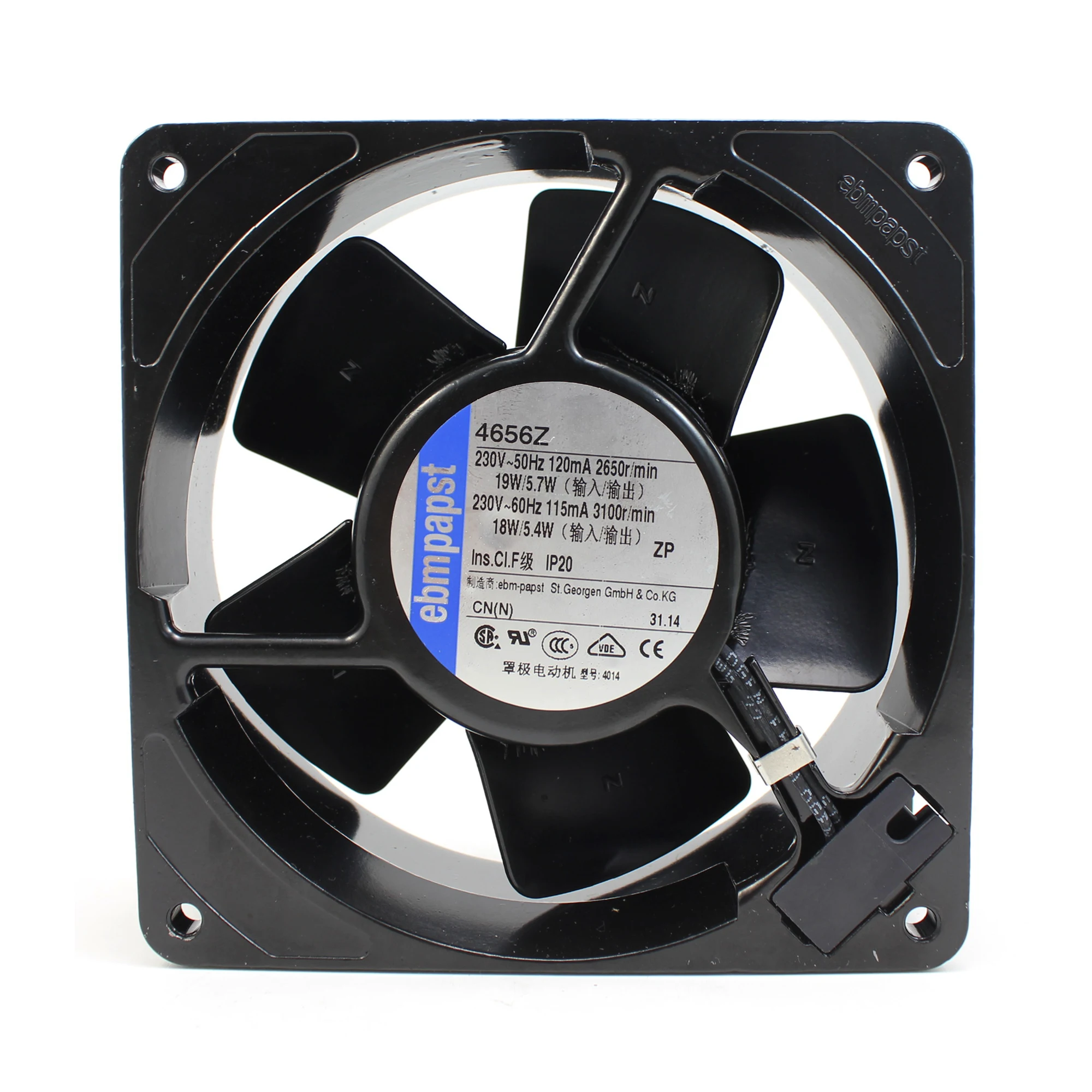 New 4656Z ac230V 220v 19w 120X120X38mm 4 inches full metal  high temperature resistant fan 12038 120mm axial cooling fan