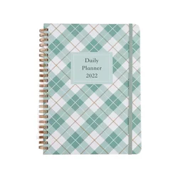 Custom Cover Pocket Design Elastic Rope Strap Student Schedule Notepad With Step Index Design Week Plan Calendar