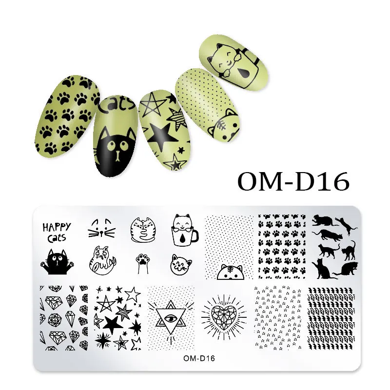 25 Styles Nail Art Stamping Plates For Nail Decoration Wholesale High Quality Nails Stainless Steel Plate 6*12cm