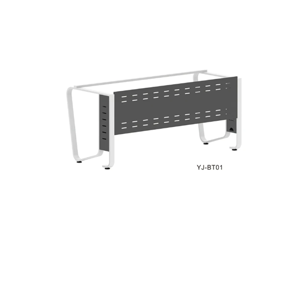 Современные стальные трубчатые настольные ножки компьютера обратно к задней офисной рабочей станции умный стол для персонала металлический стол с рамкой