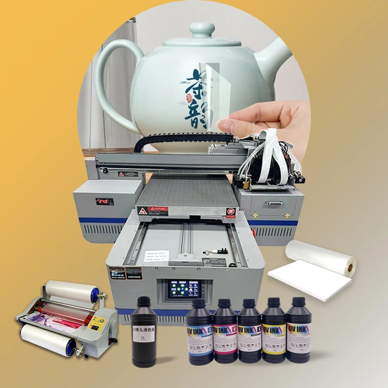 New Inkjet Mini Small Led Uv Printer A2 4060 Uv flatbed Printer Mug Bottle Phone Case Uv Printer 4060 For Sale