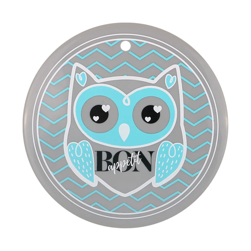 Круглая подставка, Нескользящая силиконовая подушка, термостойкая подставка для кастрюль, изоляционный защитный коврик для стола, силиконовая подставка