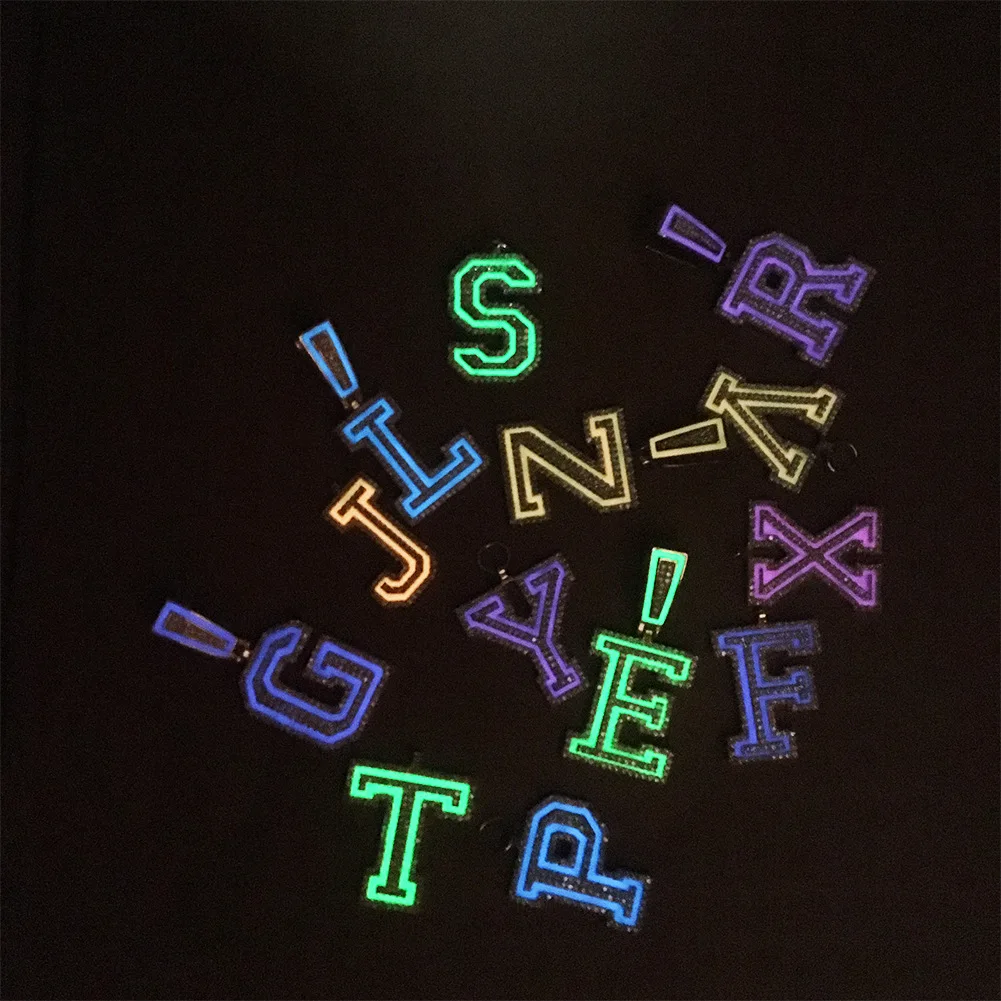 Personal Customization Glow In The Dark Name Word Pendant Hip Hop Glow Letter Pendant