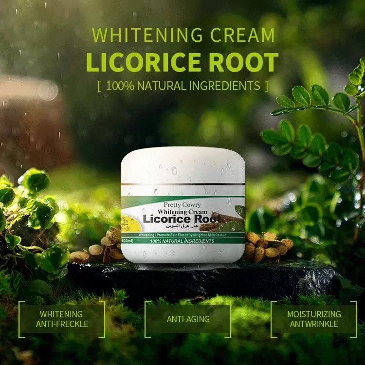Licorice Root Day Night Face Cream Anti-aging Bleaching Whitening Cream Moisturizing Anti-wrinkle SkinCare Essence 100ml