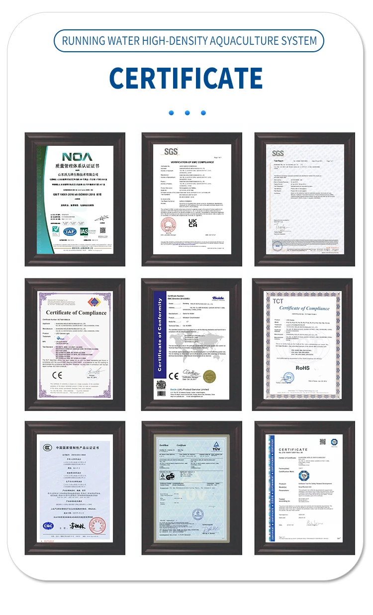 Freshwater fish and shrimp plastic canvas PVC galvanized  material fish pond with high breeding density and high profit