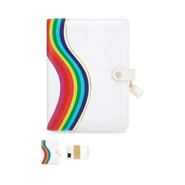 Cute Leather Planner Agenda A5 Ring Binder Traveler Diary Notebooks School Planners Filofax