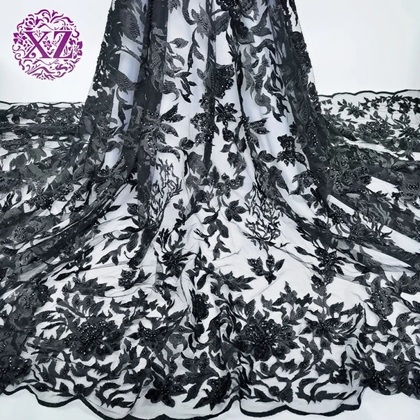 2023 Manual Ready Made Wholesale Mesh Water-soluble Bridal Lace Embroidery Fabric for Dress