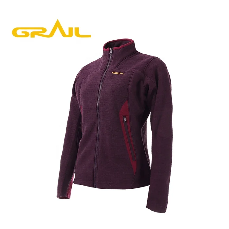 
Wholesale bulk winter sport softshell polyester women waffle jacket 