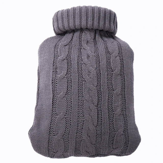 Wholesale Low Price Hot Water Bag High Quality Customized Cute Hot Water Bottle With Plush Cover Bag 1000ml