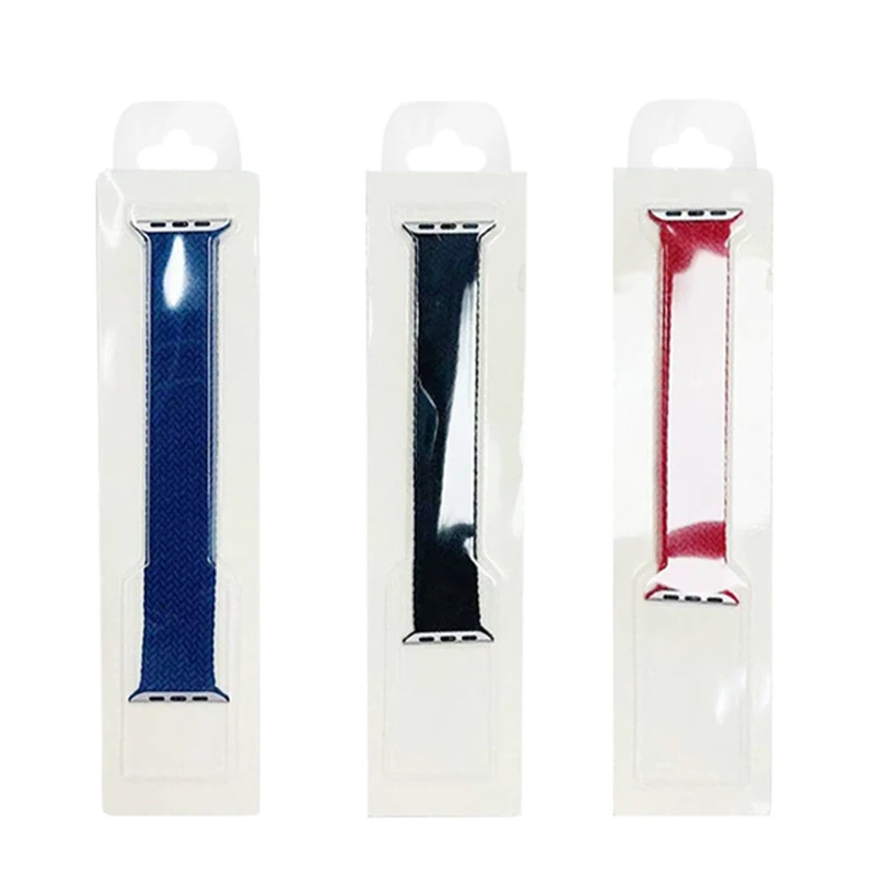 BOORUI silicone milanese nylon watch band package for apple box packaging