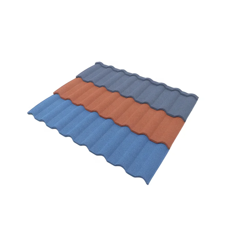 Wholesale India popular Roof Materials 0.45mm Light Weight Corrosion resistance Stone Coated Corrugated Roof
