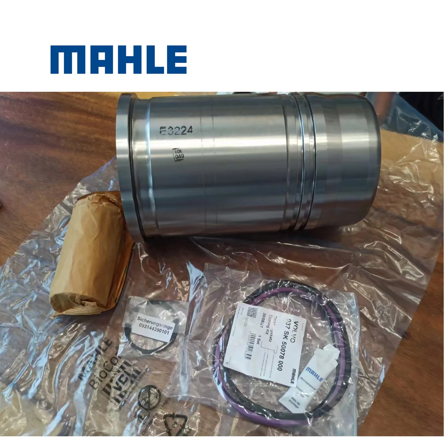Genuine MAHLE  037AY00108090  Volvo Top Quality D16 Liner Kit for Diesel Engine Excavator EC380 EC480 Spare Parts