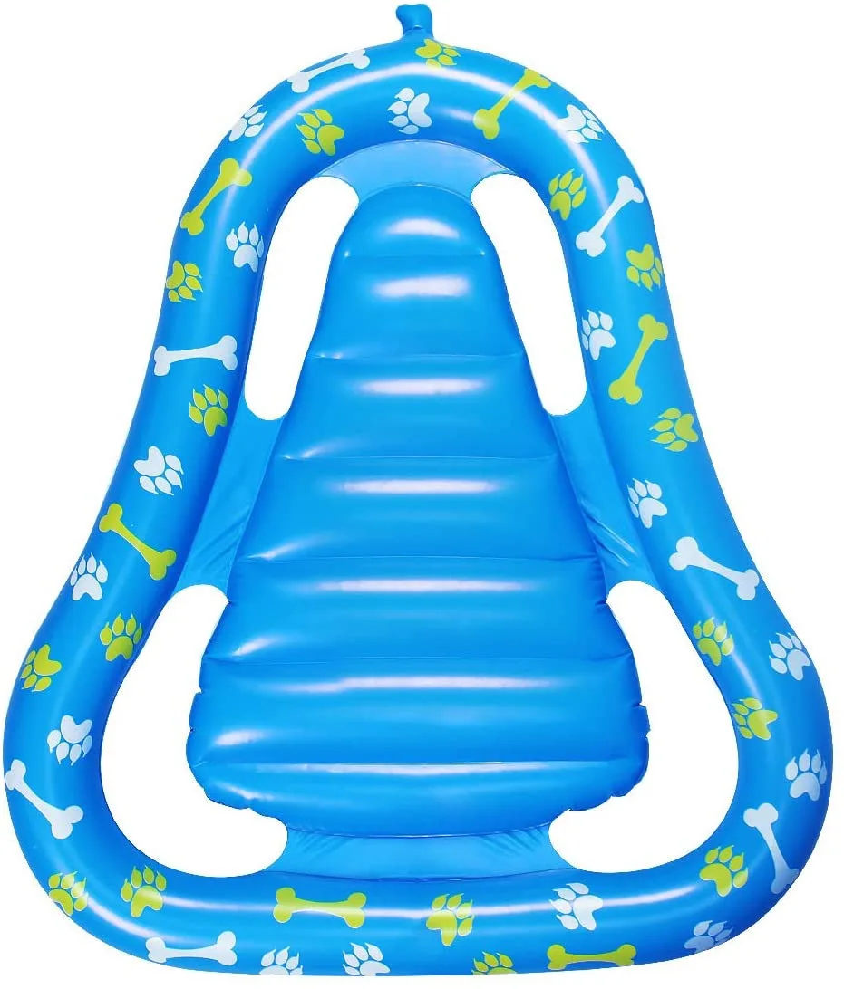 A04 Shaped dog swimming pool play summer hot sale inflatable swimming floating mattress for pet inflatable pool floats for dog