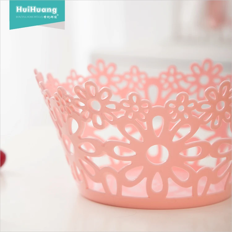 
Wholesale eco-friendly home organizer plastic storage basket / pink storage basket 