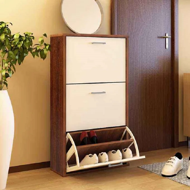 Modern Wooden Shoe Cabinet Furniture Design Shoes Organizer Rack