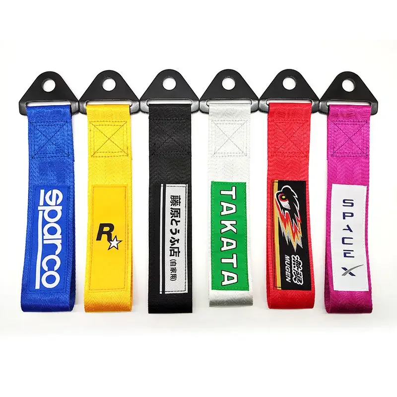 Blue Polyester Racing Sports High Strength Tow Strap Drift Rally Emergency Tool