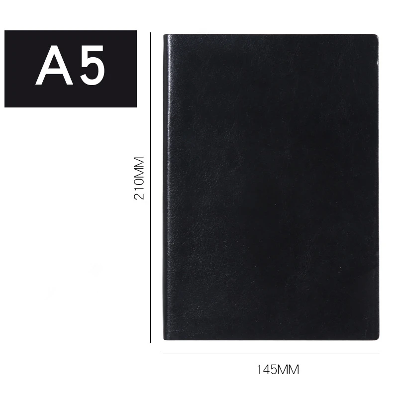 Manufacturer custom size PU leather cover notebook custom logo business A5 notepad book