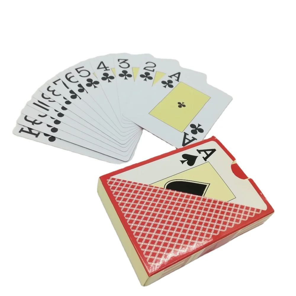 0.3mm Red and Blue Doubt Deck 4 Color Index Poker Size Thick Plastic Cut Cards YH314 poker chip set card poker