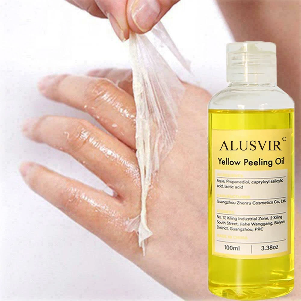 Private Label Yellow Peeling Oil Yellow Extra Strong Whitening  Exfoliating Bleaching Dark Skin Peeling Oil