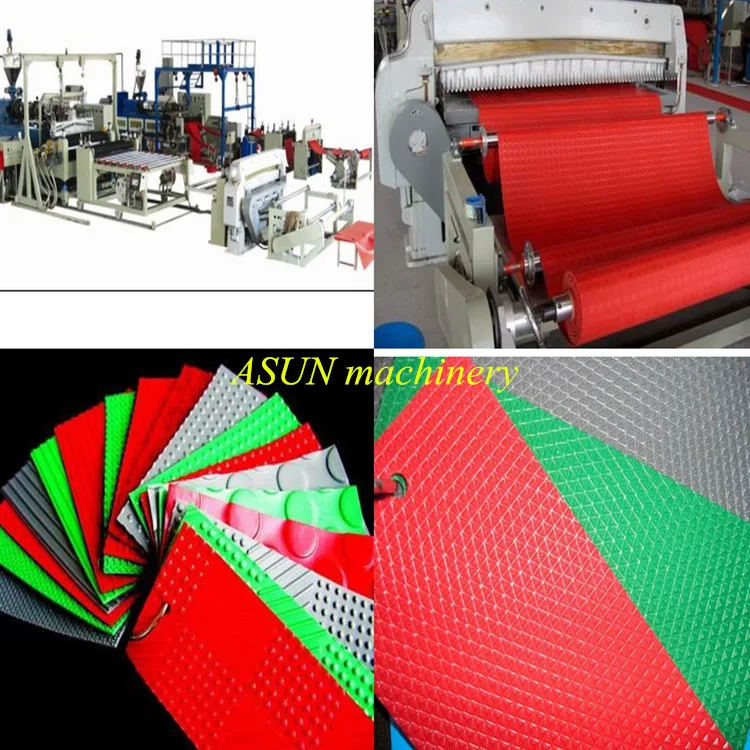 PVC floor carpet sheet making machine