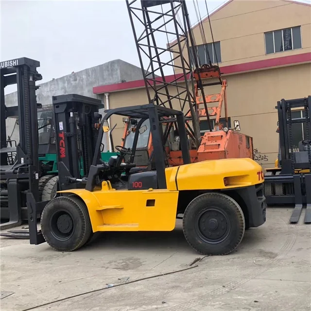 Used forklift TCM 10T diesel forklift FD100 for sale