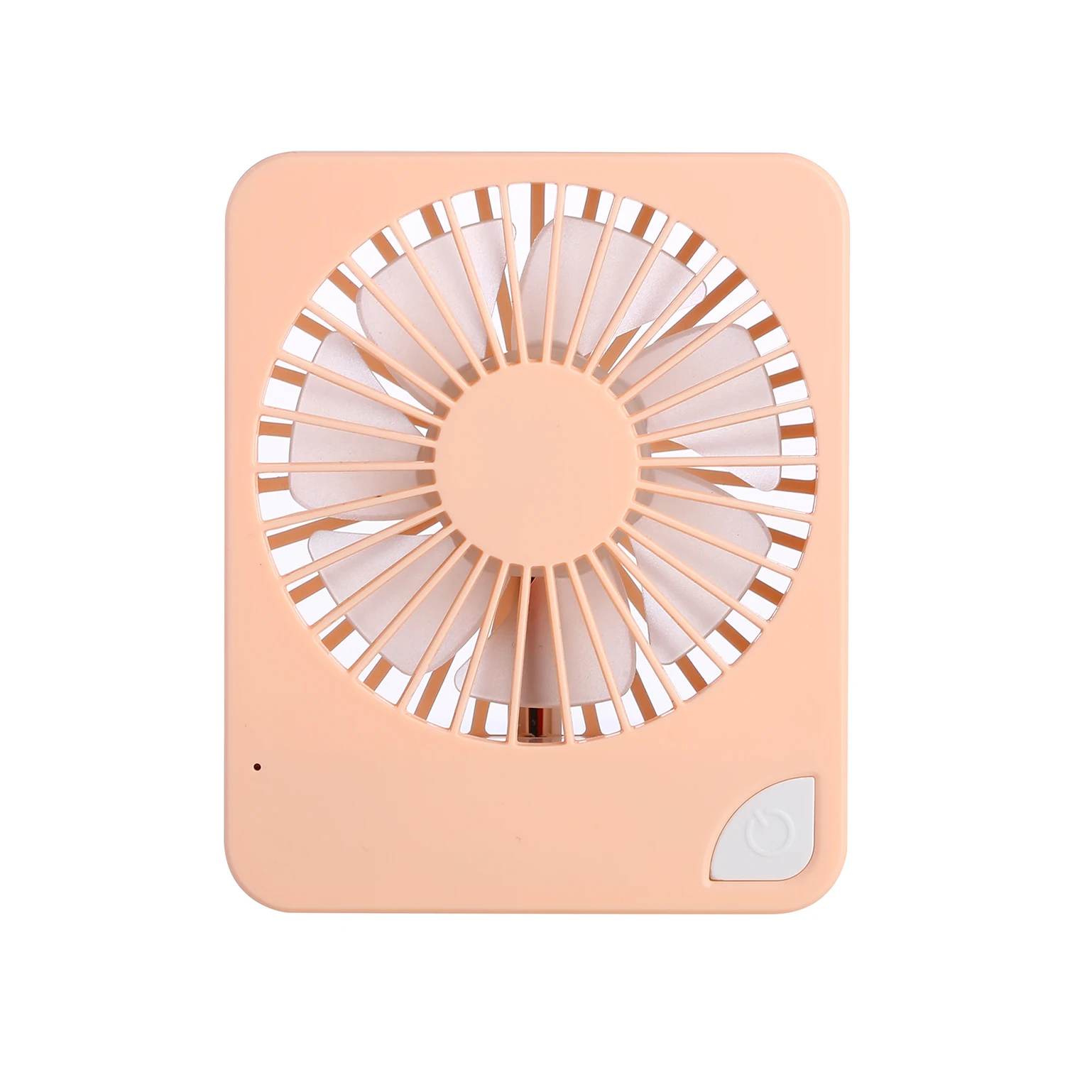 New Design Square Electric Fan High Wind Mute Macaron USB Rechargeable Mini Desktop fan