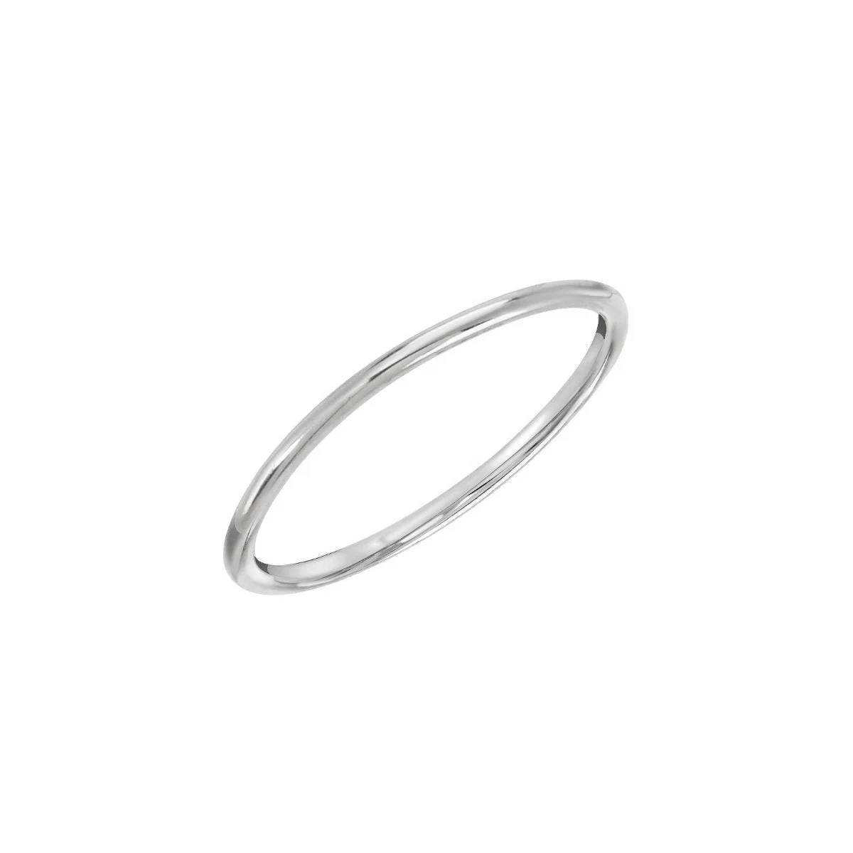Custom Minimalist 14K Solid Real Gold 1mm Thin Stackable Band Classic Prime Dainty Jewelry Round Smooth Skinny Stacking Ring