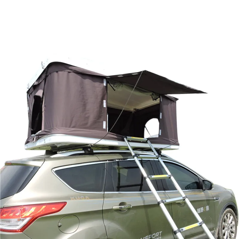 hard top roof tent Factory directly SUV Travelling Tour 4x4 Hard Shell Foldable Car Roof camping Tent for sale