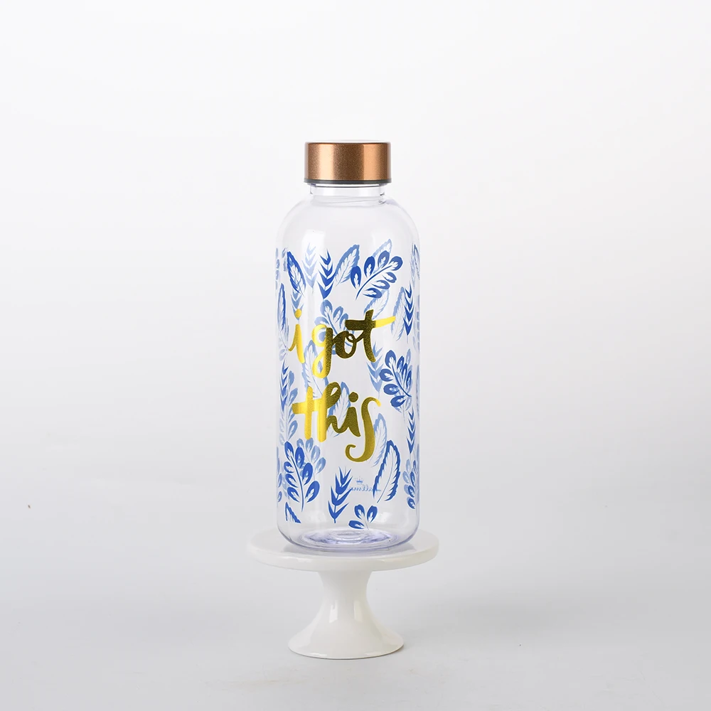 Оптом, пластиковые бутылки для воды 640 мл одностенная пластик без добавления бисфенола А