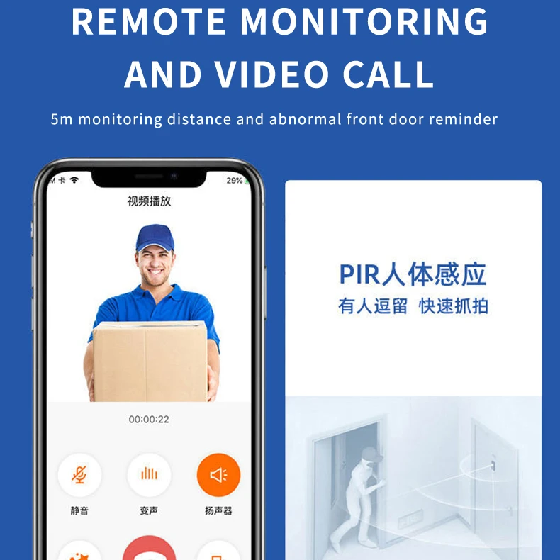 Factory Wholesale Wireless Home Surveillance Door Bell Ring Doorbells