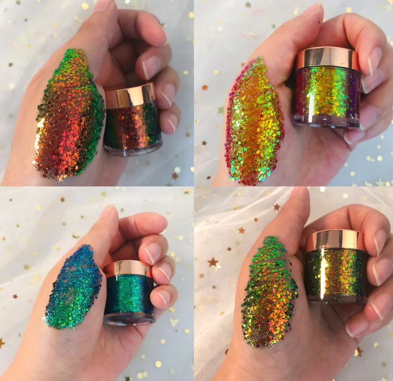 Multichrome которые могут изменить свой цвет теней для век уход за кожей лица макияж блеск