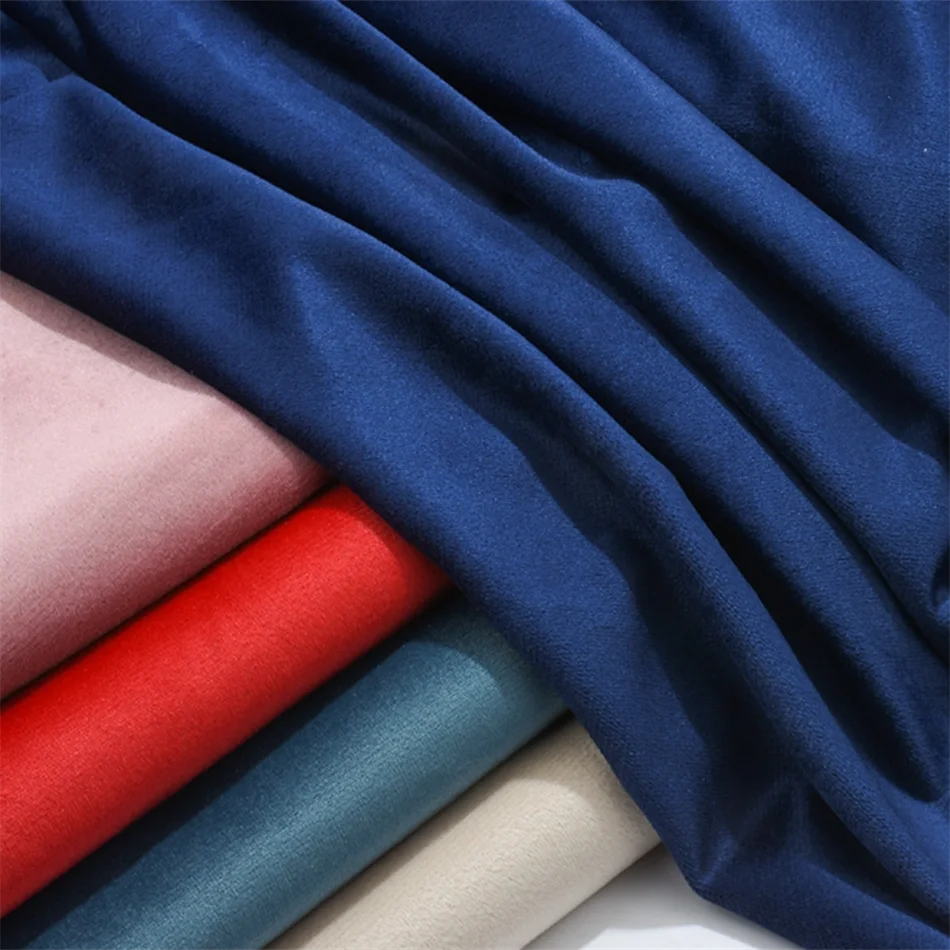 Anti Pilling High Quality Velvet Recycled Fabric 100% recycled  Polyester Velvet Fabric